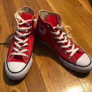 Red High Top Converse
